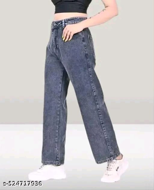 High-Waisted Wide Leg Jeans