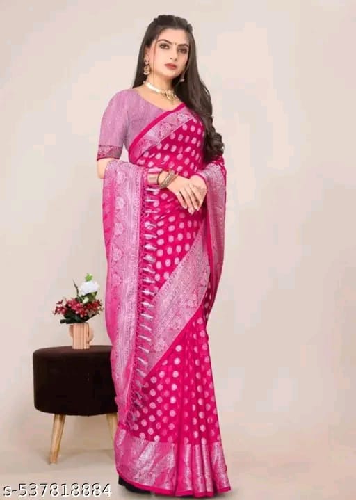Pink Designer Saree