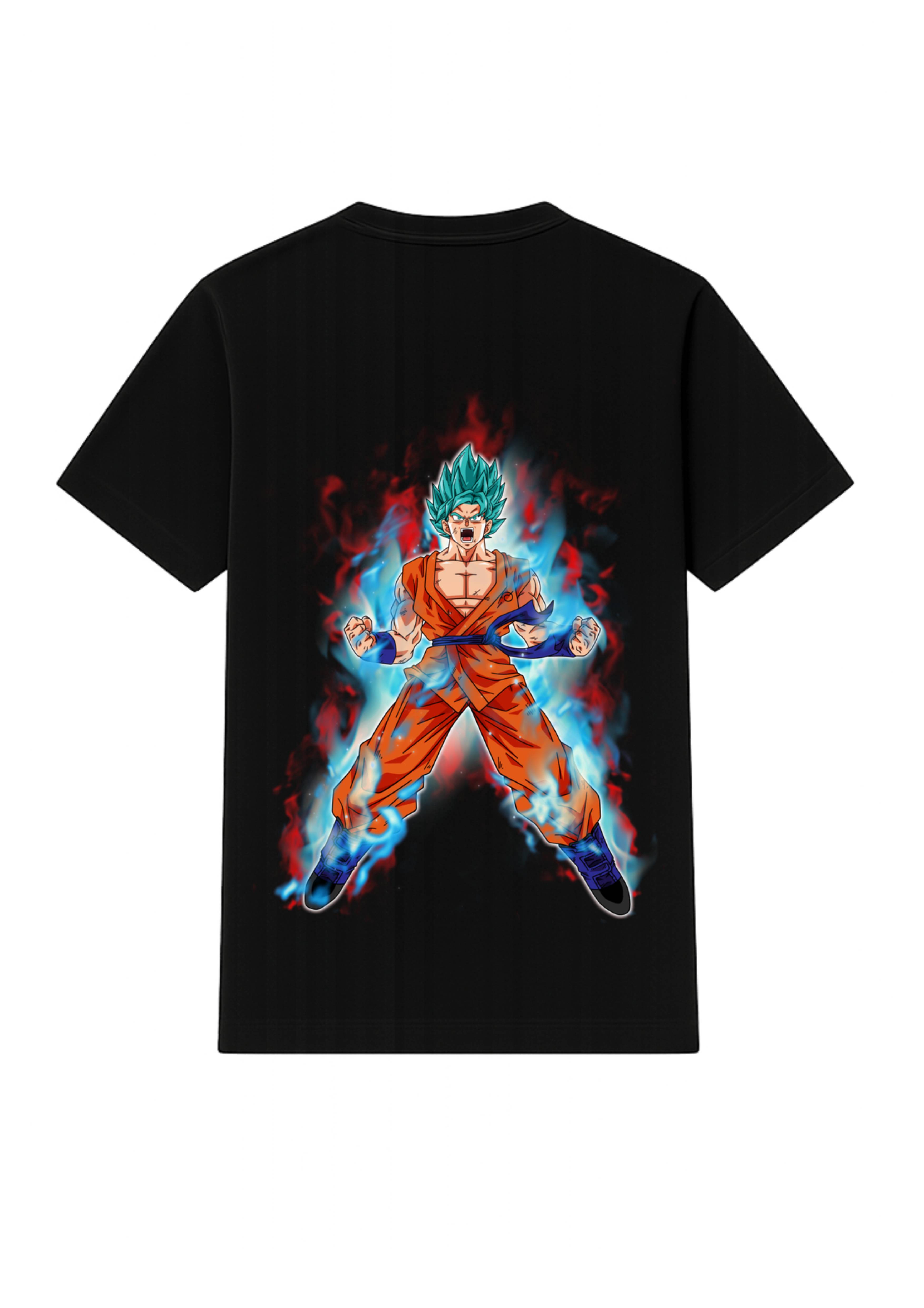 Goku Back Side print White & Black T shairt