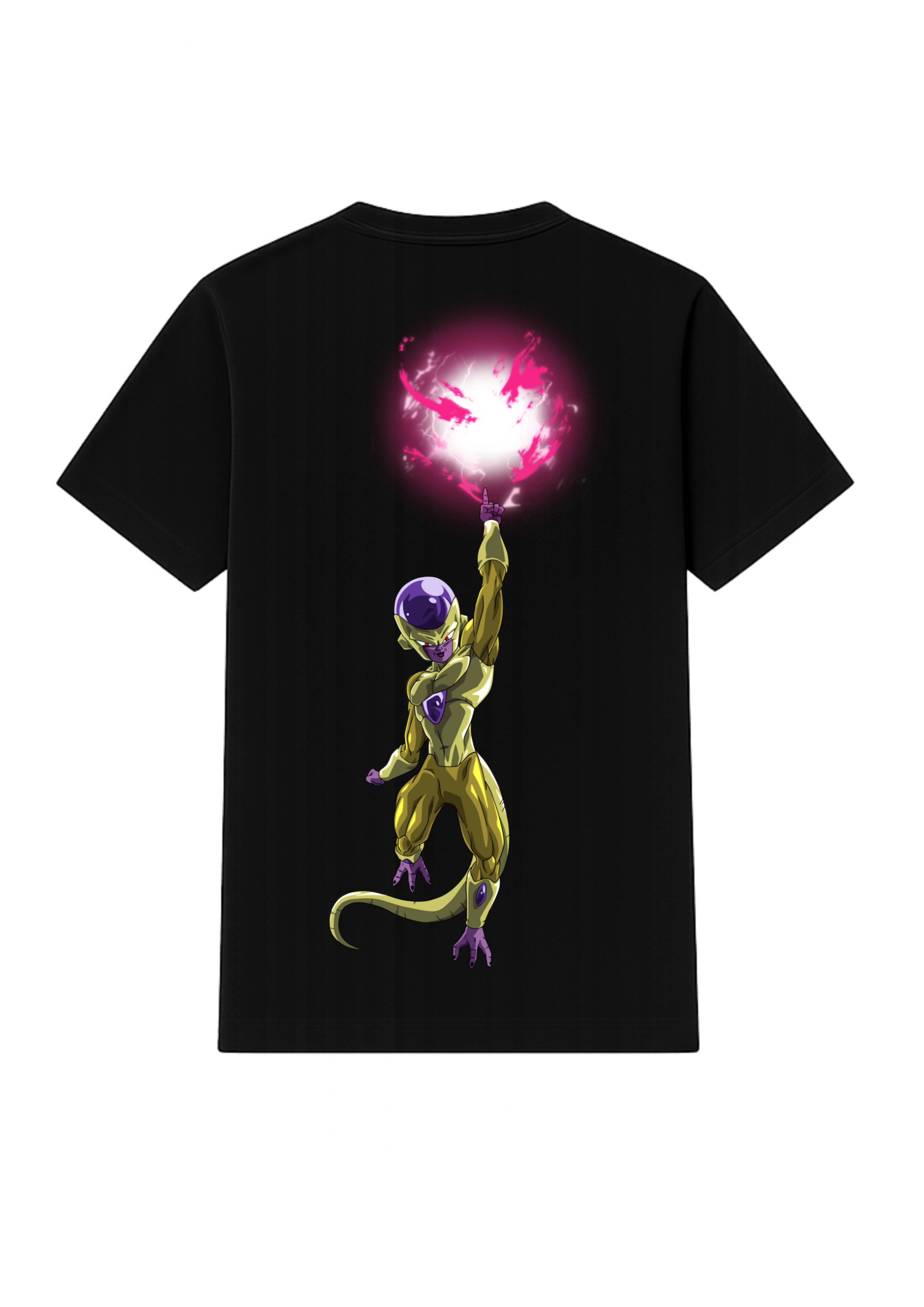 Frieza  Back Side Print White & Black T Shirt