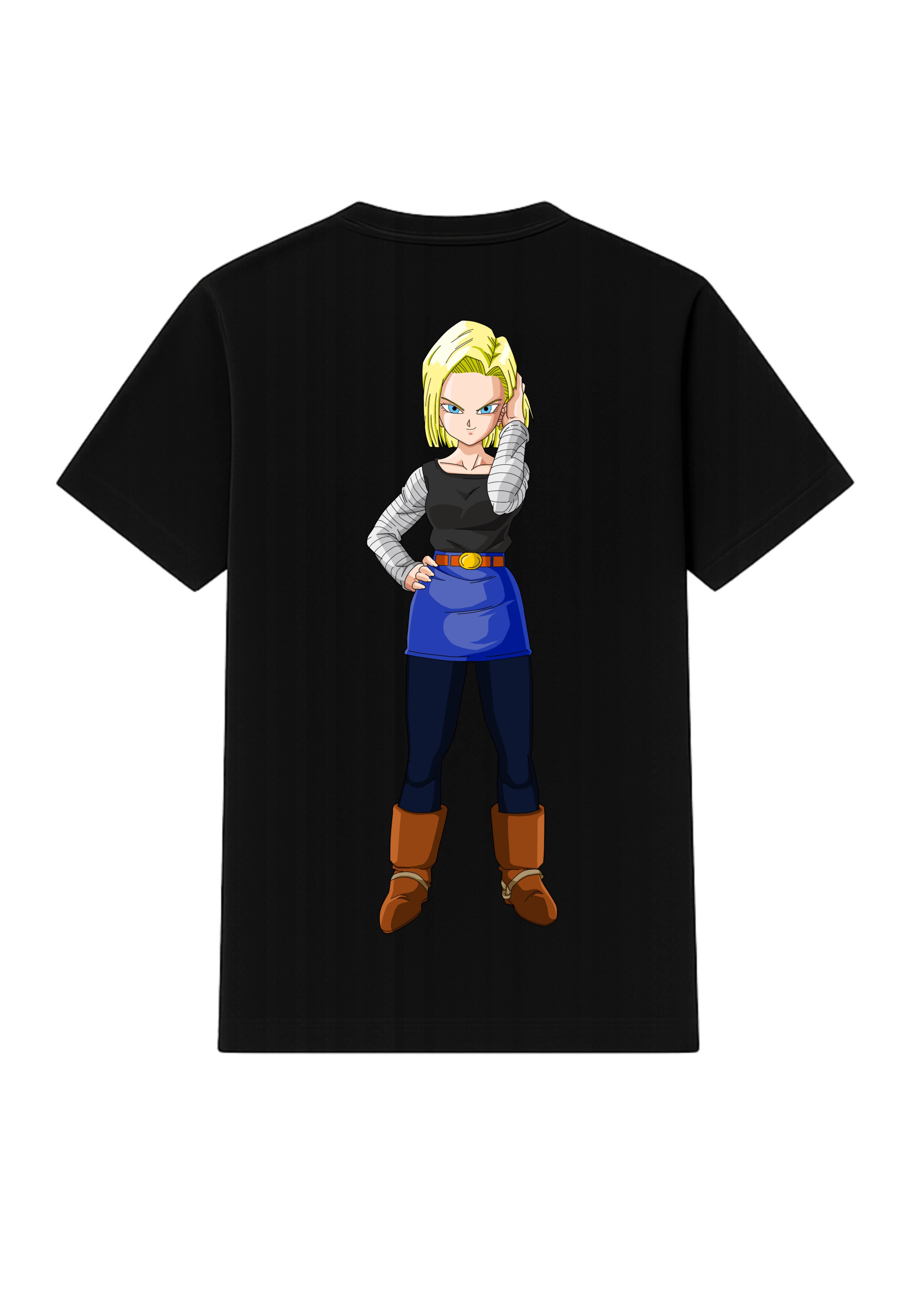 Android 18 Girl Anime Character Graphic T Shirt