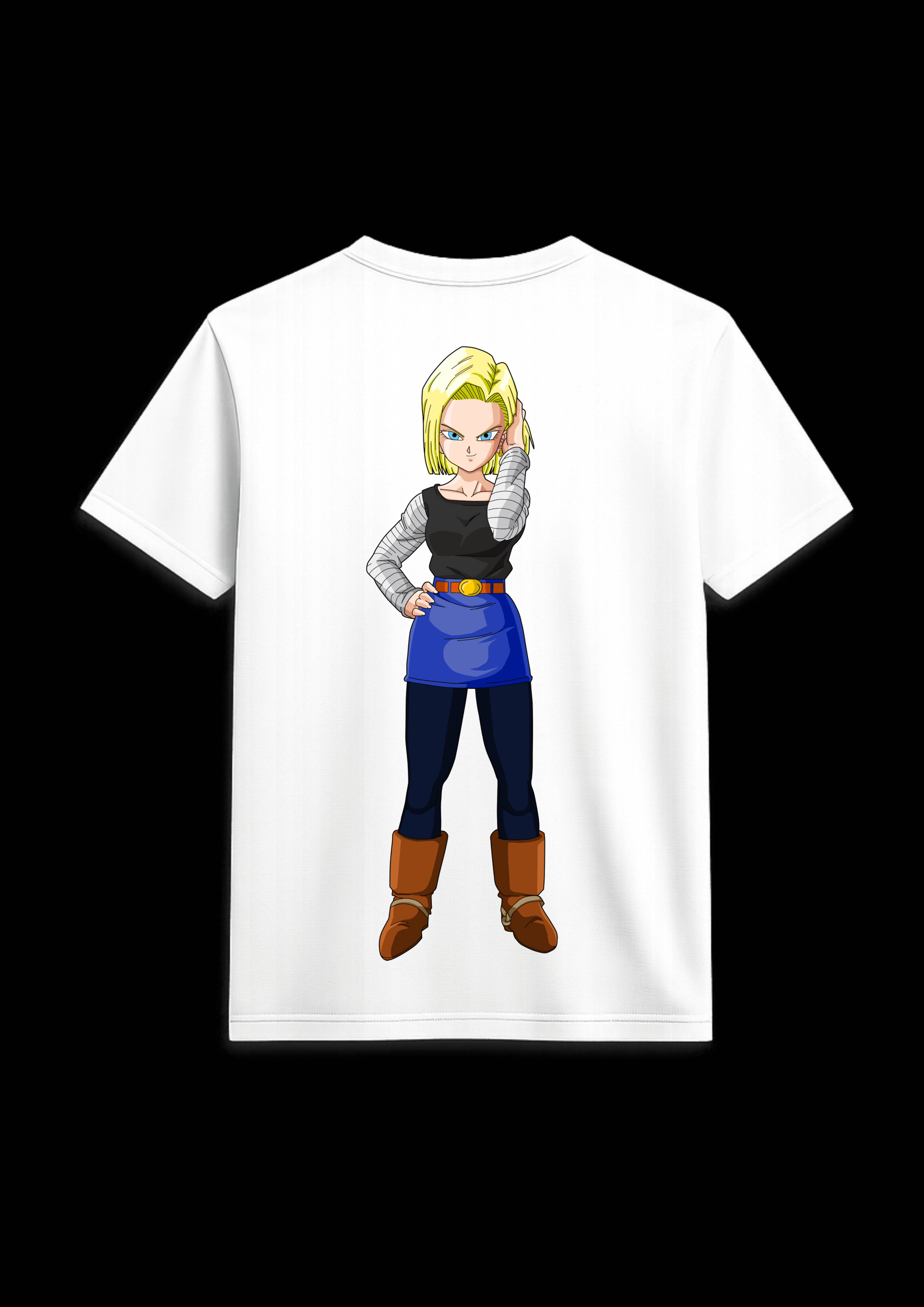 Android 18 Girl Anime Character Graphic T Shirt