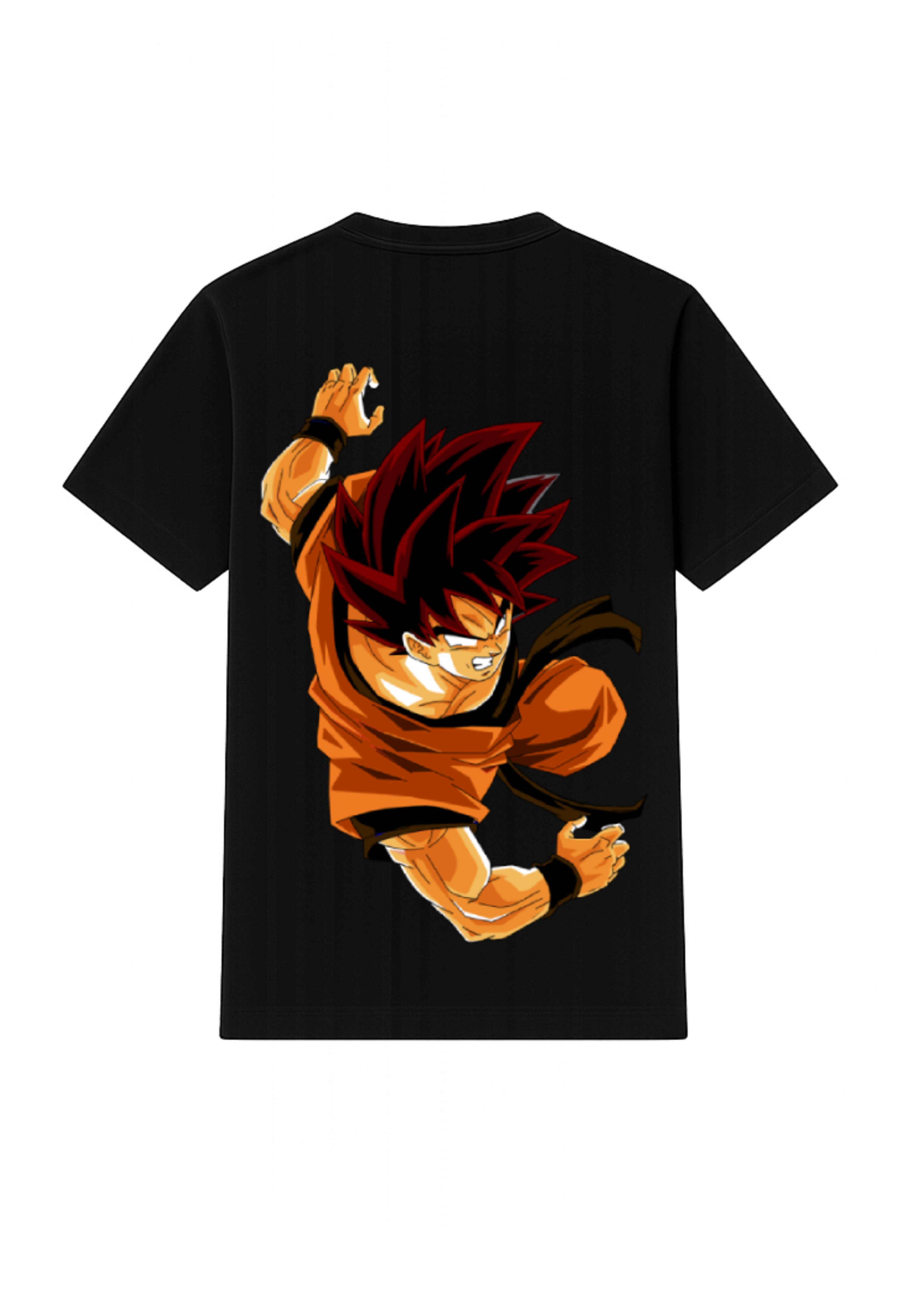 Son Goku Back side Print T Shirt
