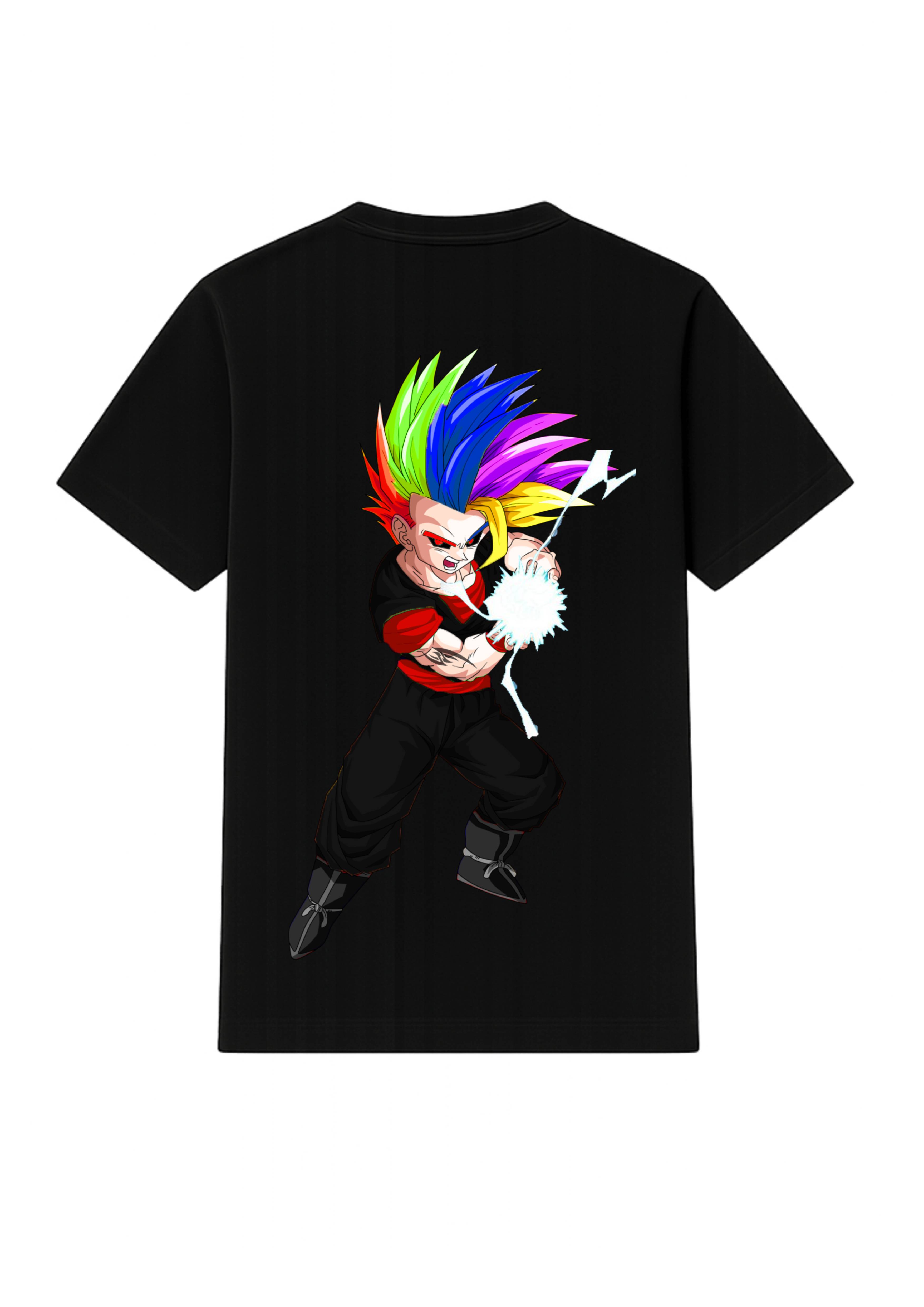 Gohan Anime Rainbow Power T-Shirt