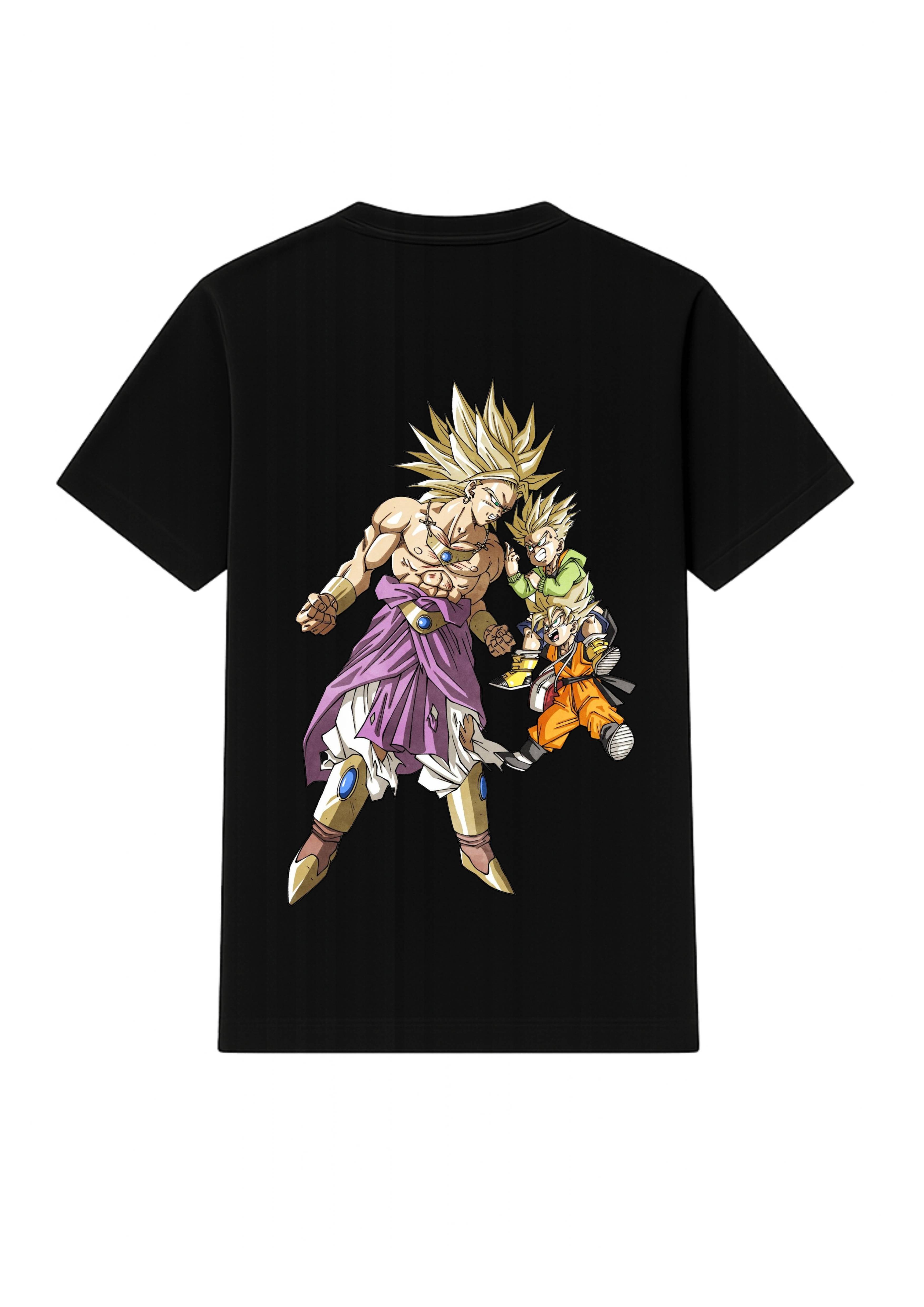Broly With Kids Dragon Ball Z Graphic T-Shirt