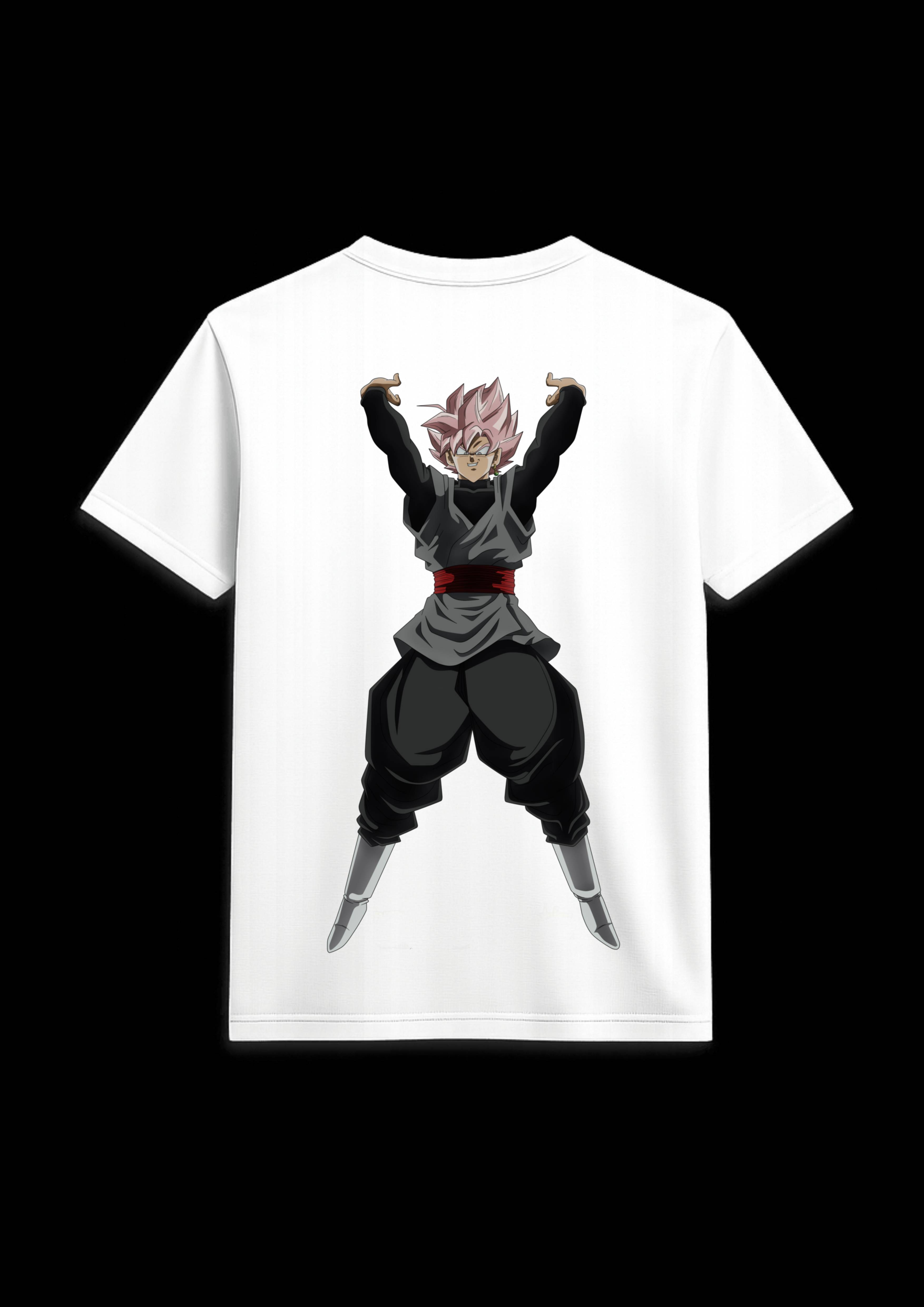 Evil Goku Anime Graphic Black T-Shirt