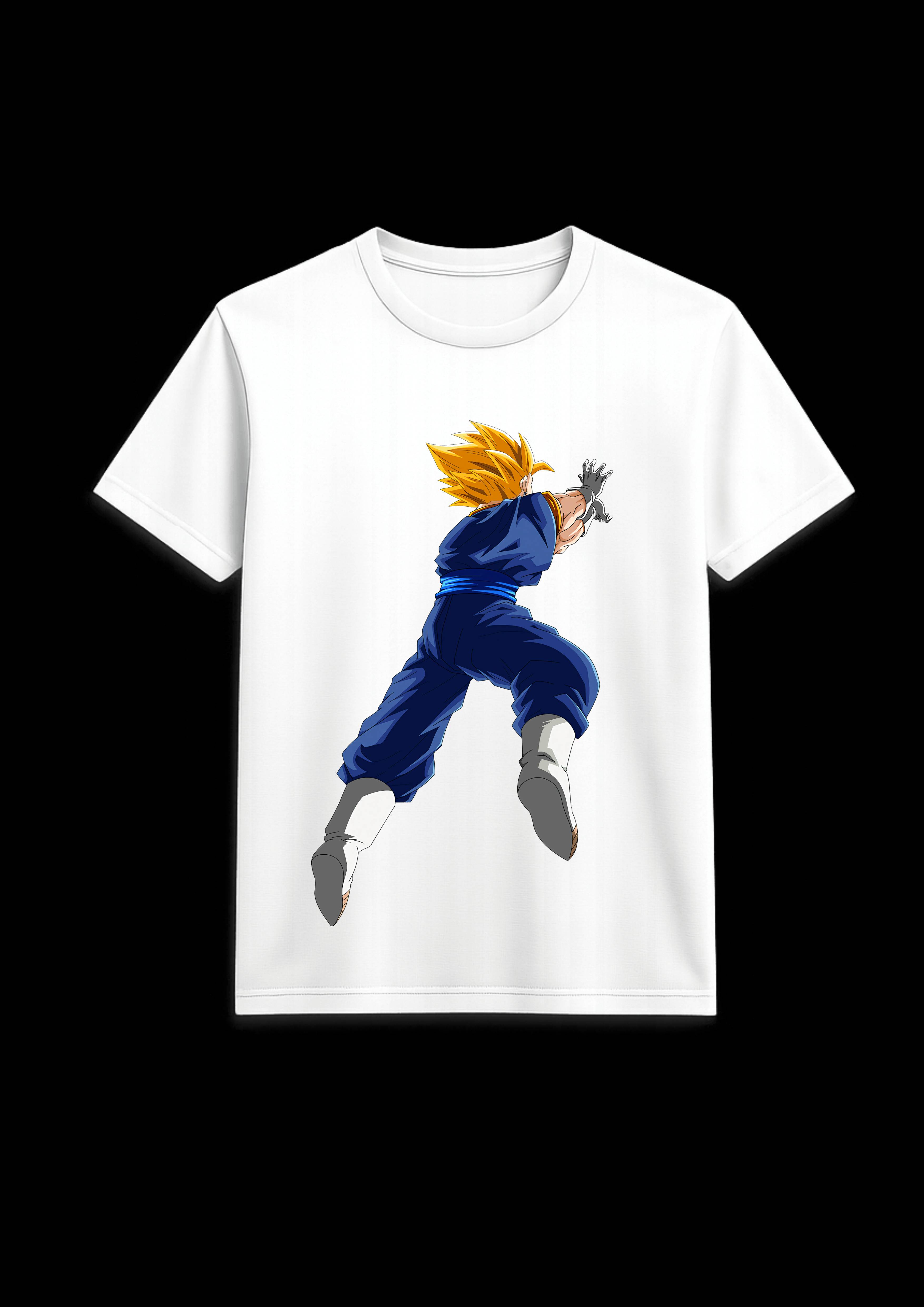 Vegeta Anime Fighter Graphic T-Shirt