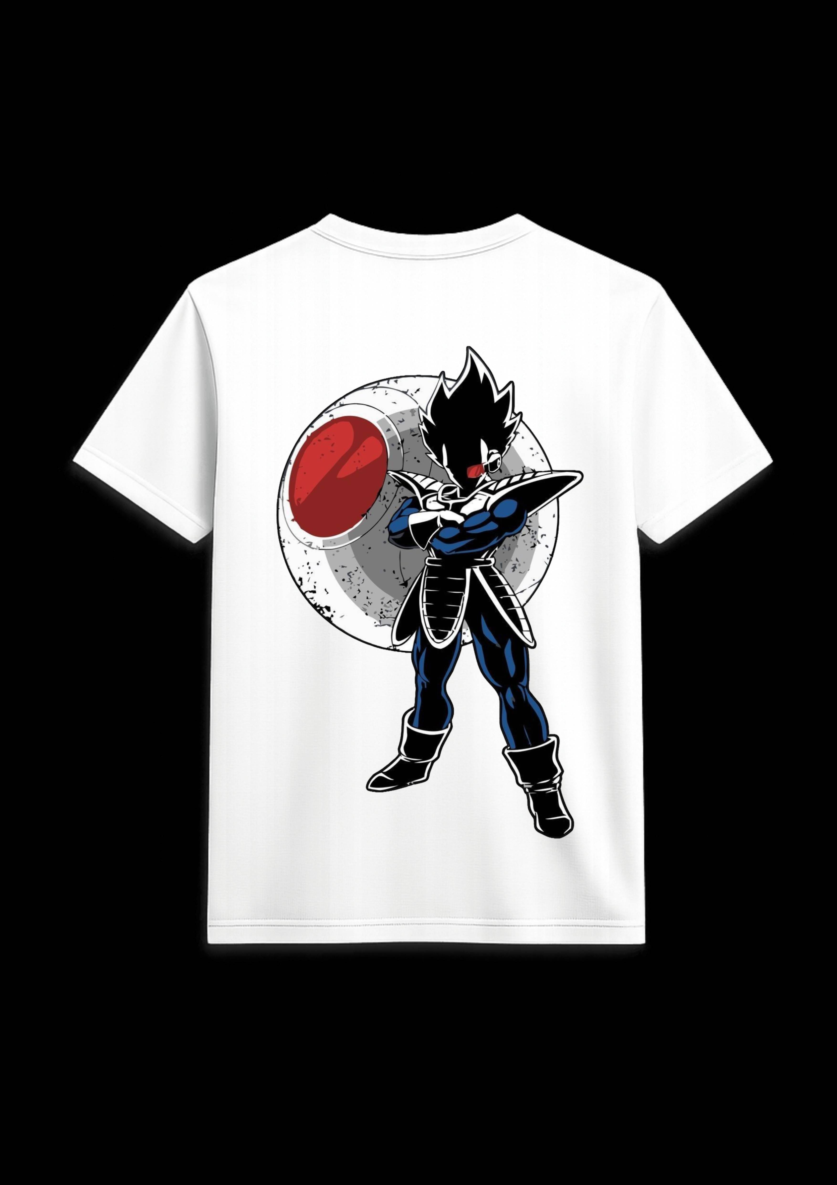 Vegeta Anime Villain Graphic T-Shirt