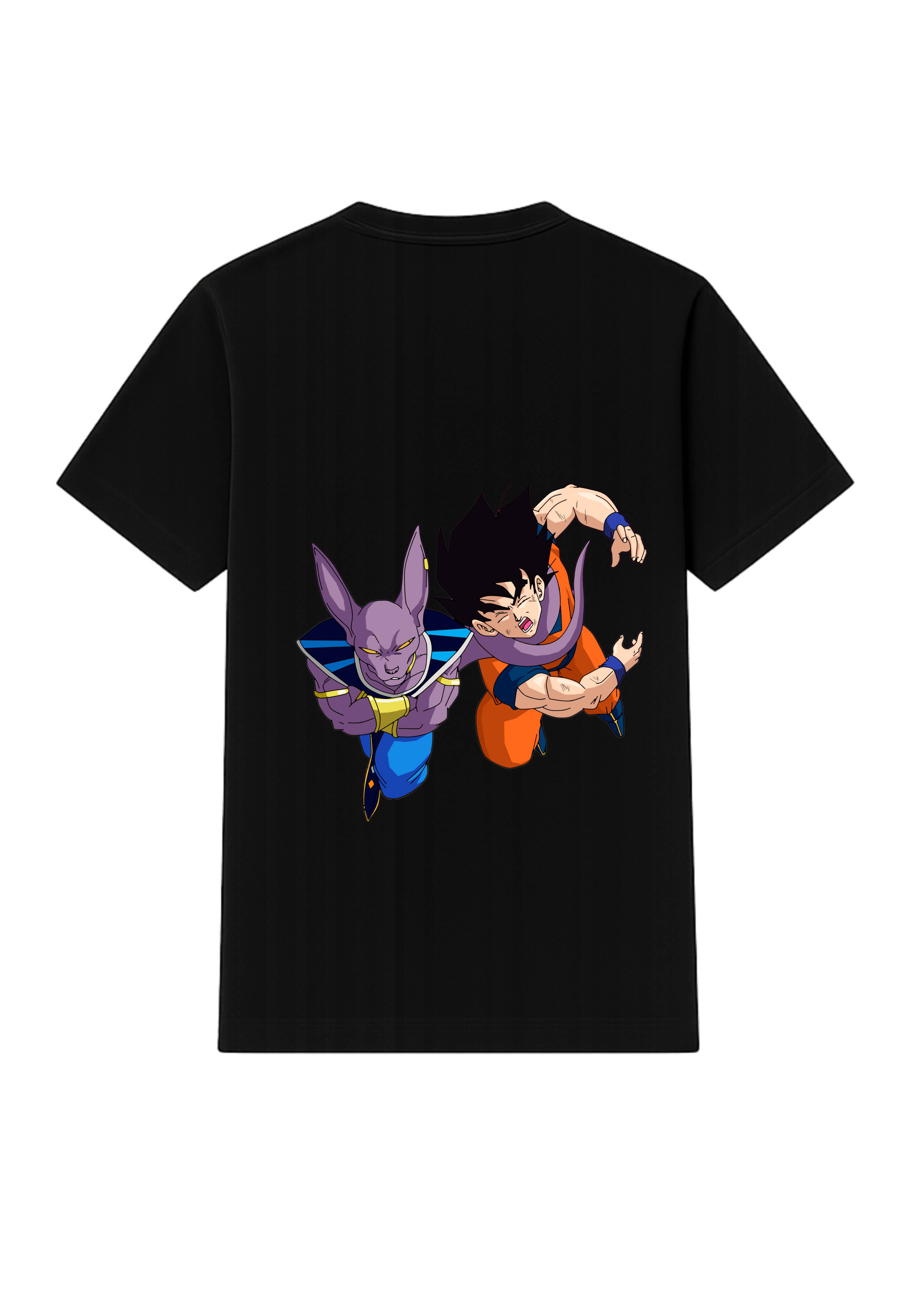 Goku & Beerus Dragon Ball Character Print T-Shirt