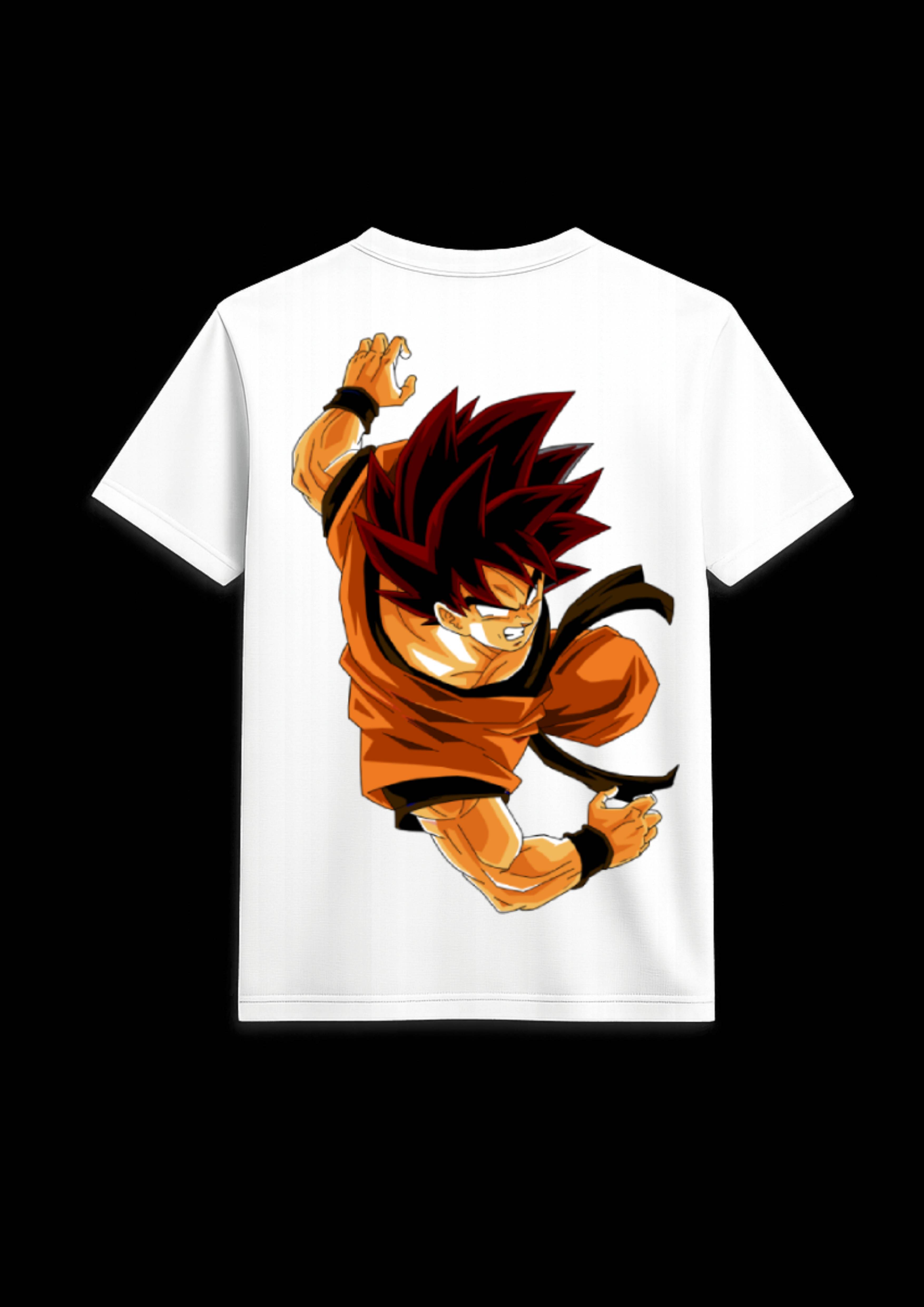 Son Goku Back side Print T Shirt