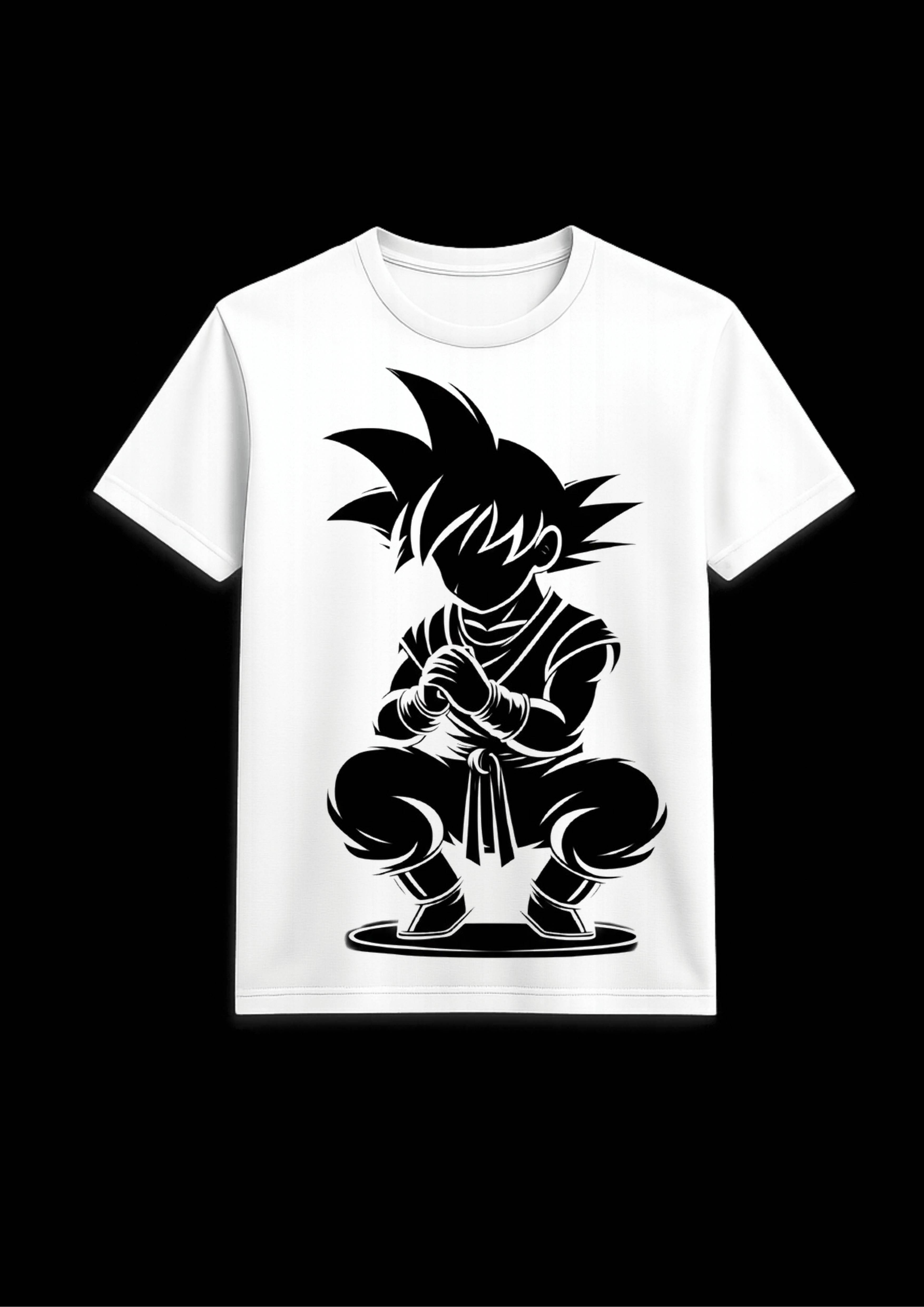 Gohan Back Side Print White T Shirt