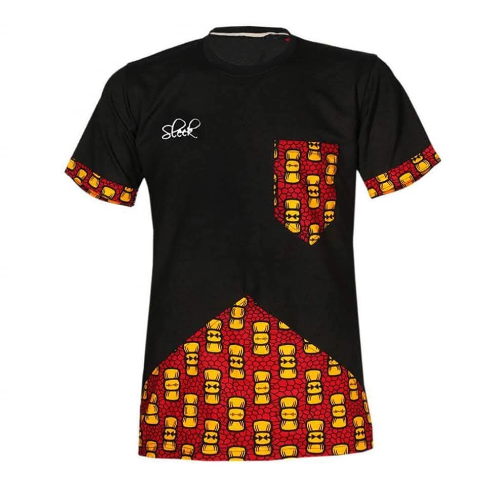 African Print Pocket T-Shirt