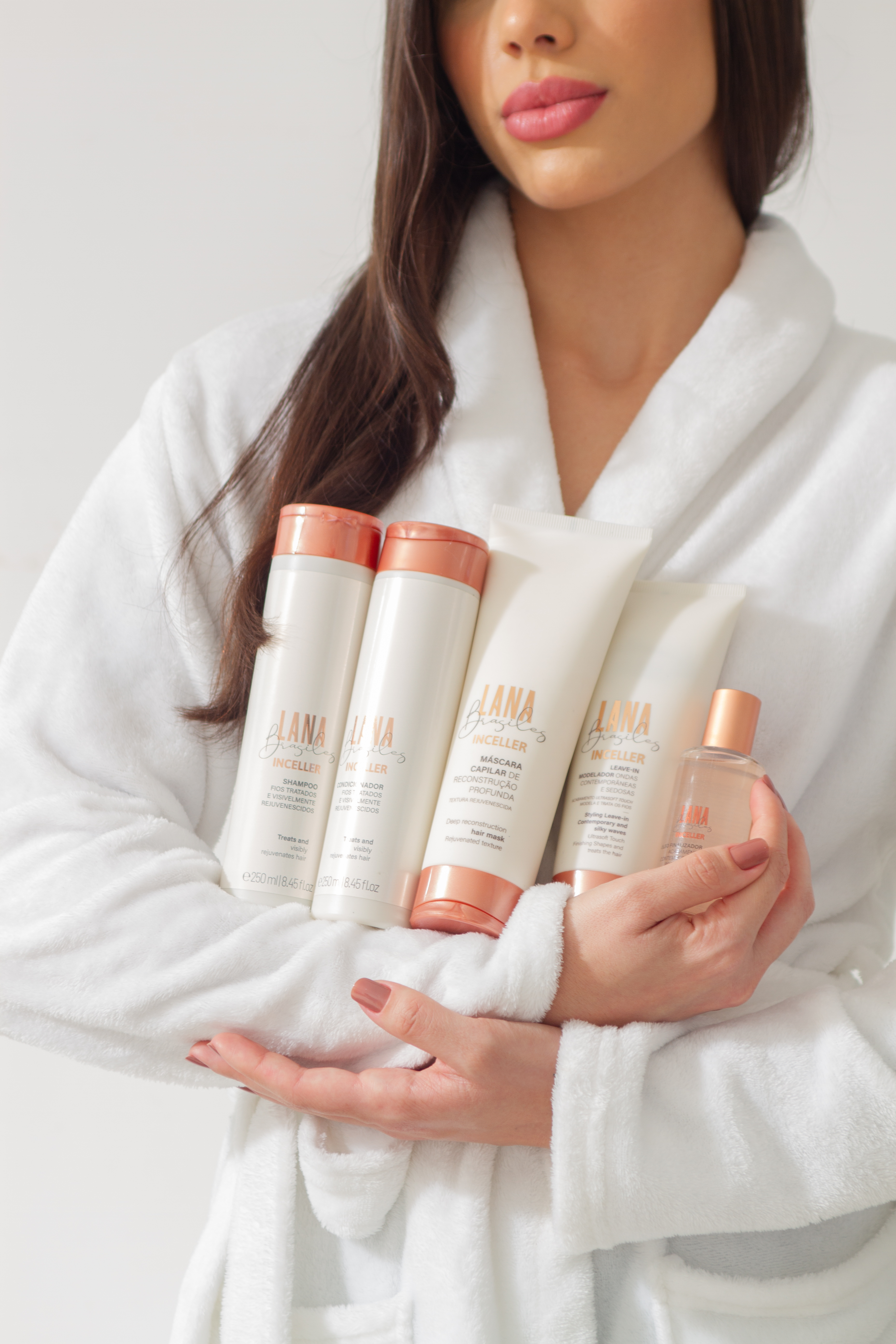 Kit Cuidado Diário Completo Shampoo E Condicionador 250ml + Máscara 250ml + Leave In 200ml + Óleo 60ml