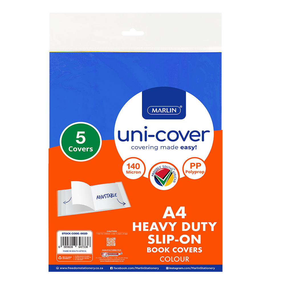 A4 Heavy Duty Slip-On Book Covers