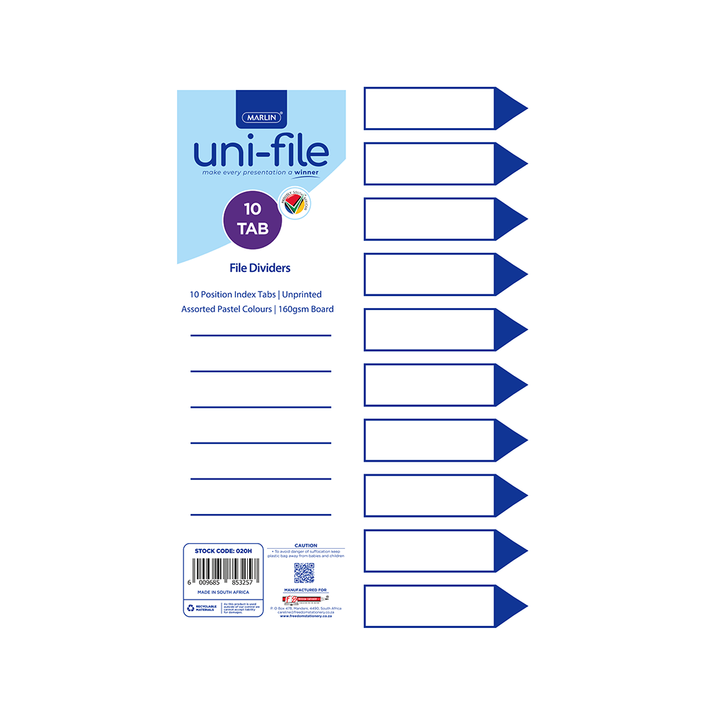 Uni-File File Dividers