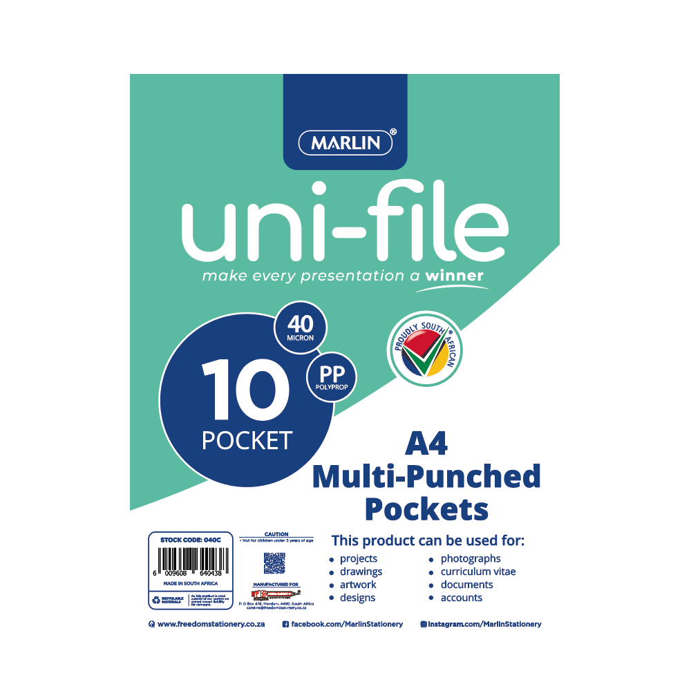 A4 Multi-Punched Pockets