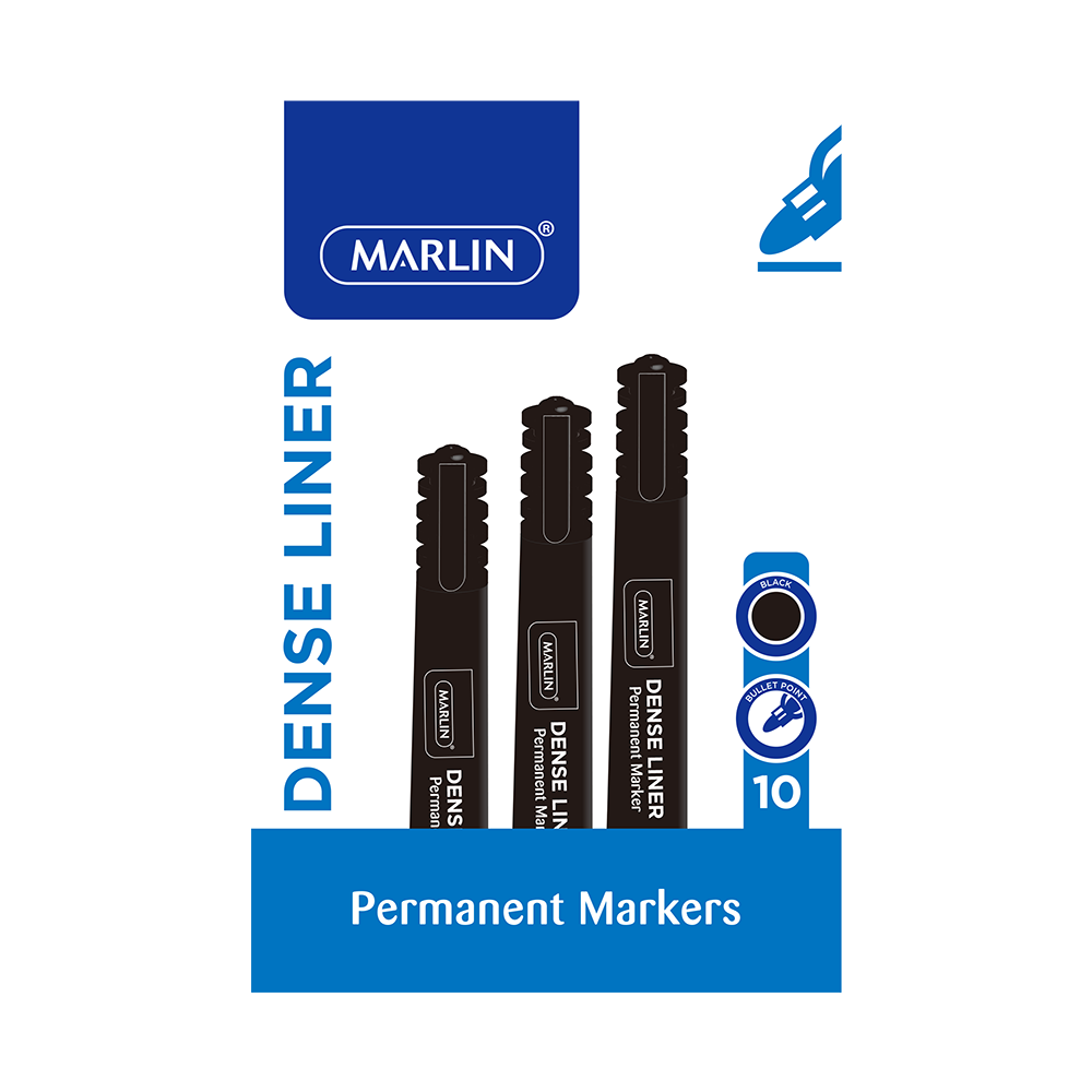 Marlin Dense Liner Permanent Markers