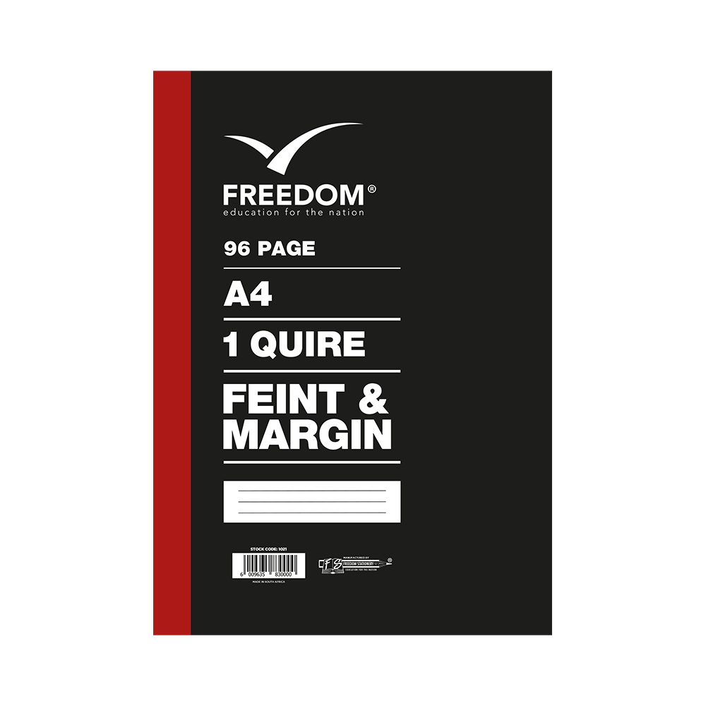 Freedom A4 96 Page Exercise Book