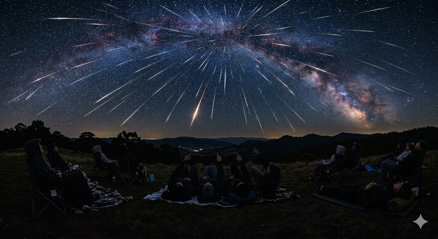 Meteor Shower Camping Night