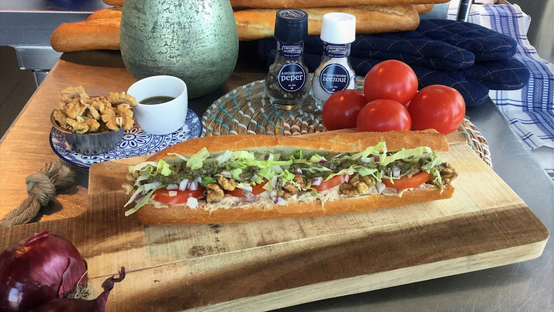 Broodje Tonijn Pesto