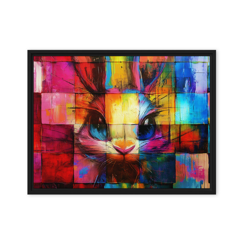 Framed canvas - Abstract Bunny
