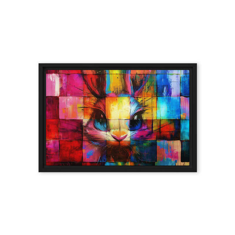 Framed canvas - Abstract Bunny