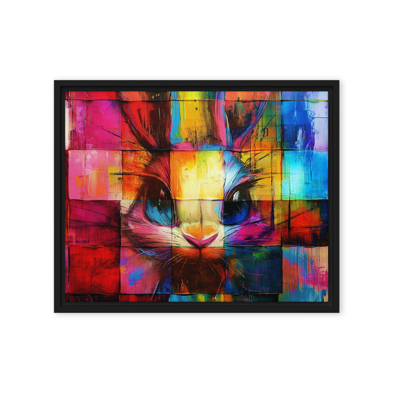 Framed canvas - Abstract Bunny