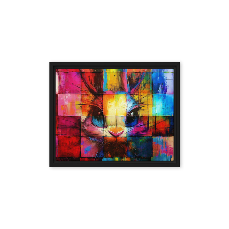 Framed canvas - Abstract Bunny