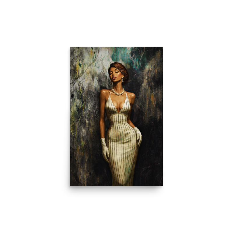 Velvet Era – Timeless Glamour Portrait Art Poster