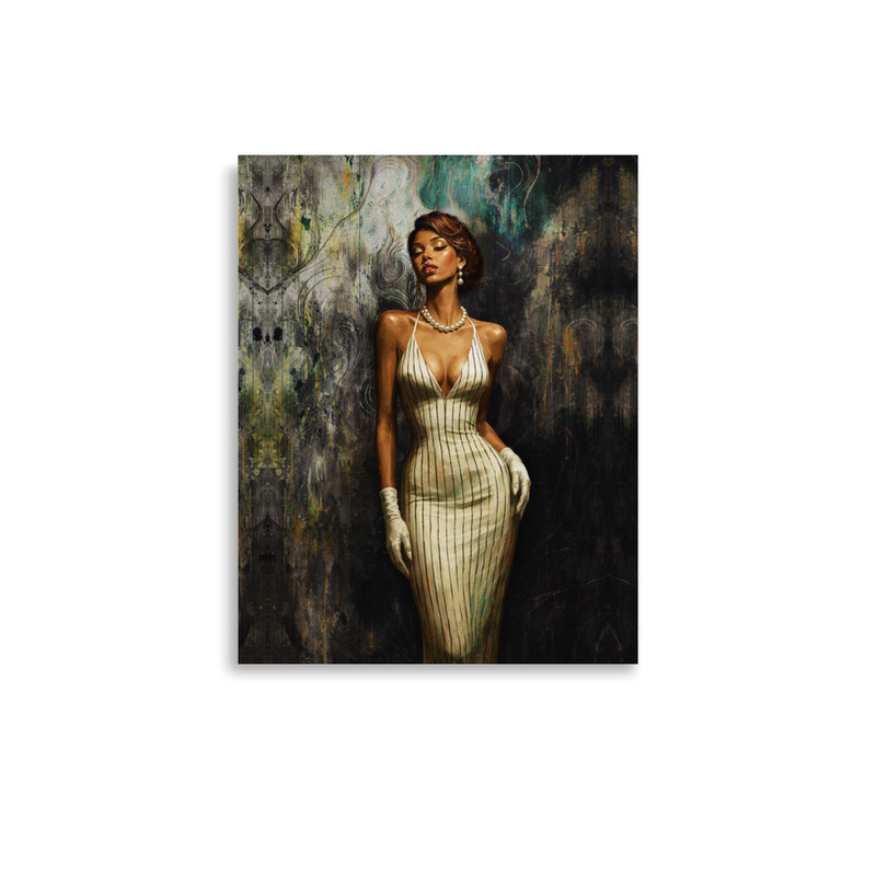 Velvet Era – Timeless Glamour Portrait Art Poster