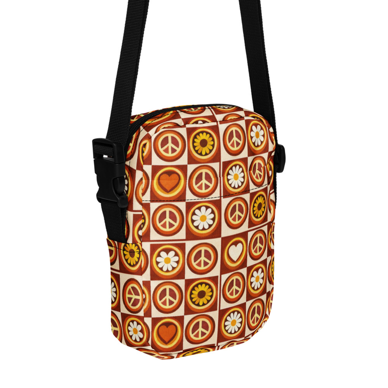 Retro Pattern Crossbody Bag