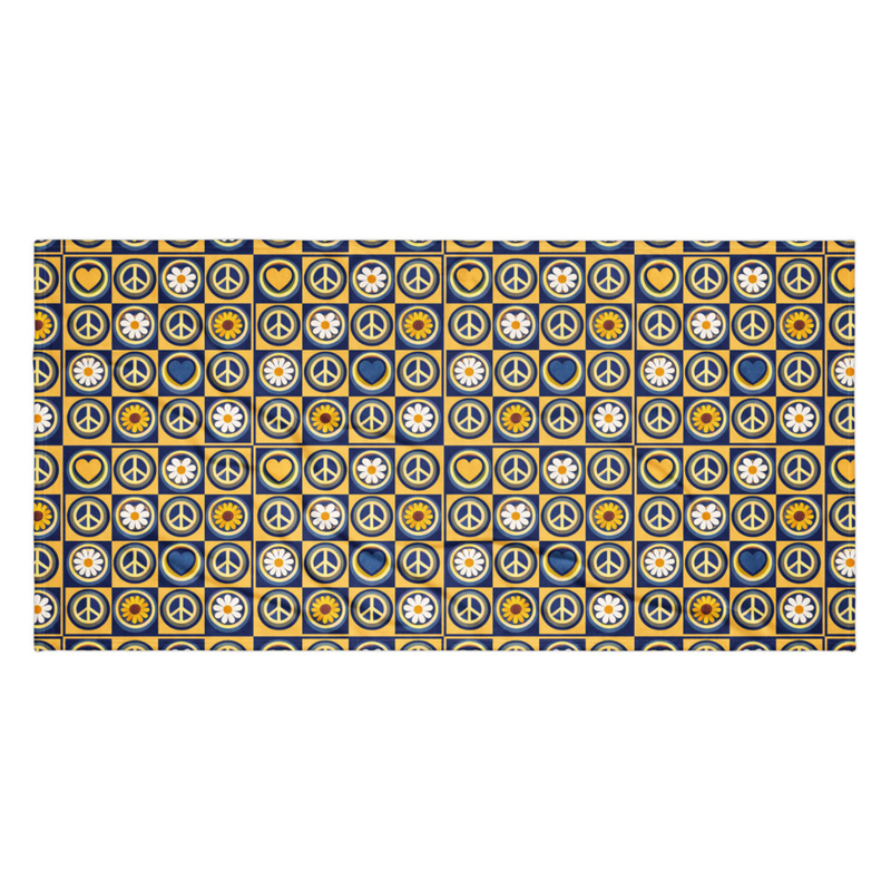 Retro Pattern Beach Towel