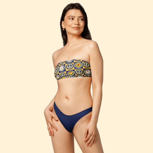 retro bandeau bikini