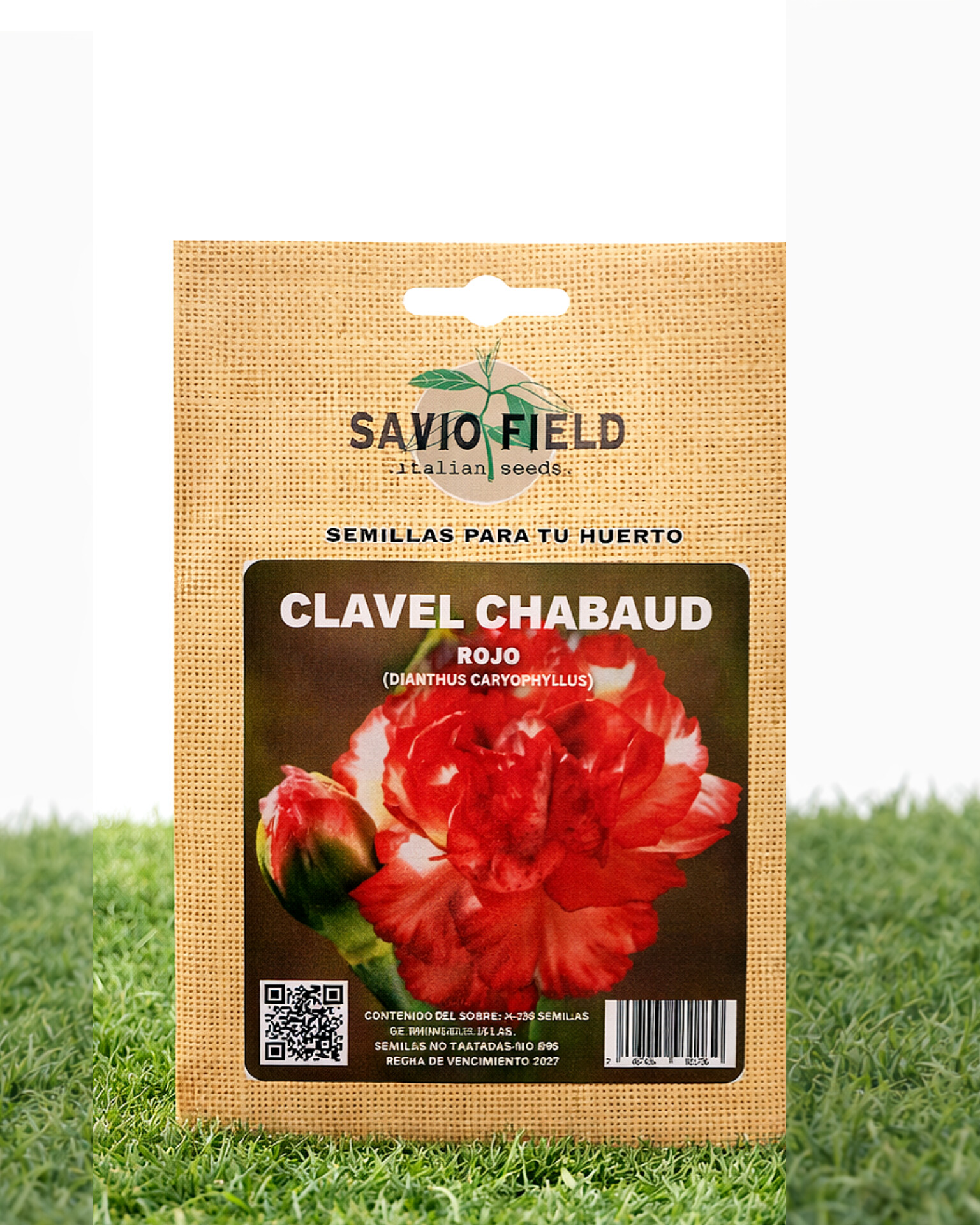 Semillas de Clavel Chabaud (Rojo)