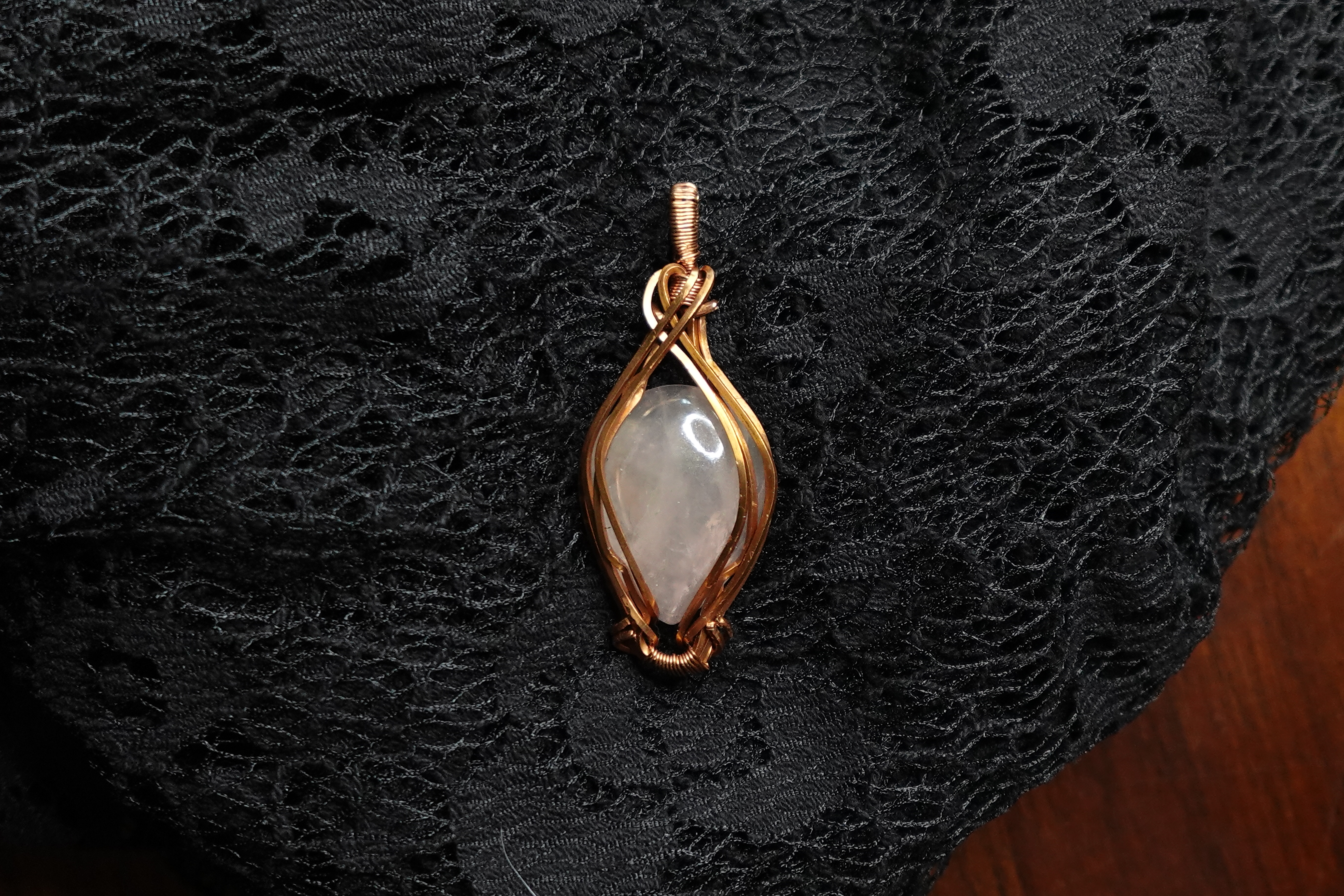 Rose Quartz Cab Pendant
