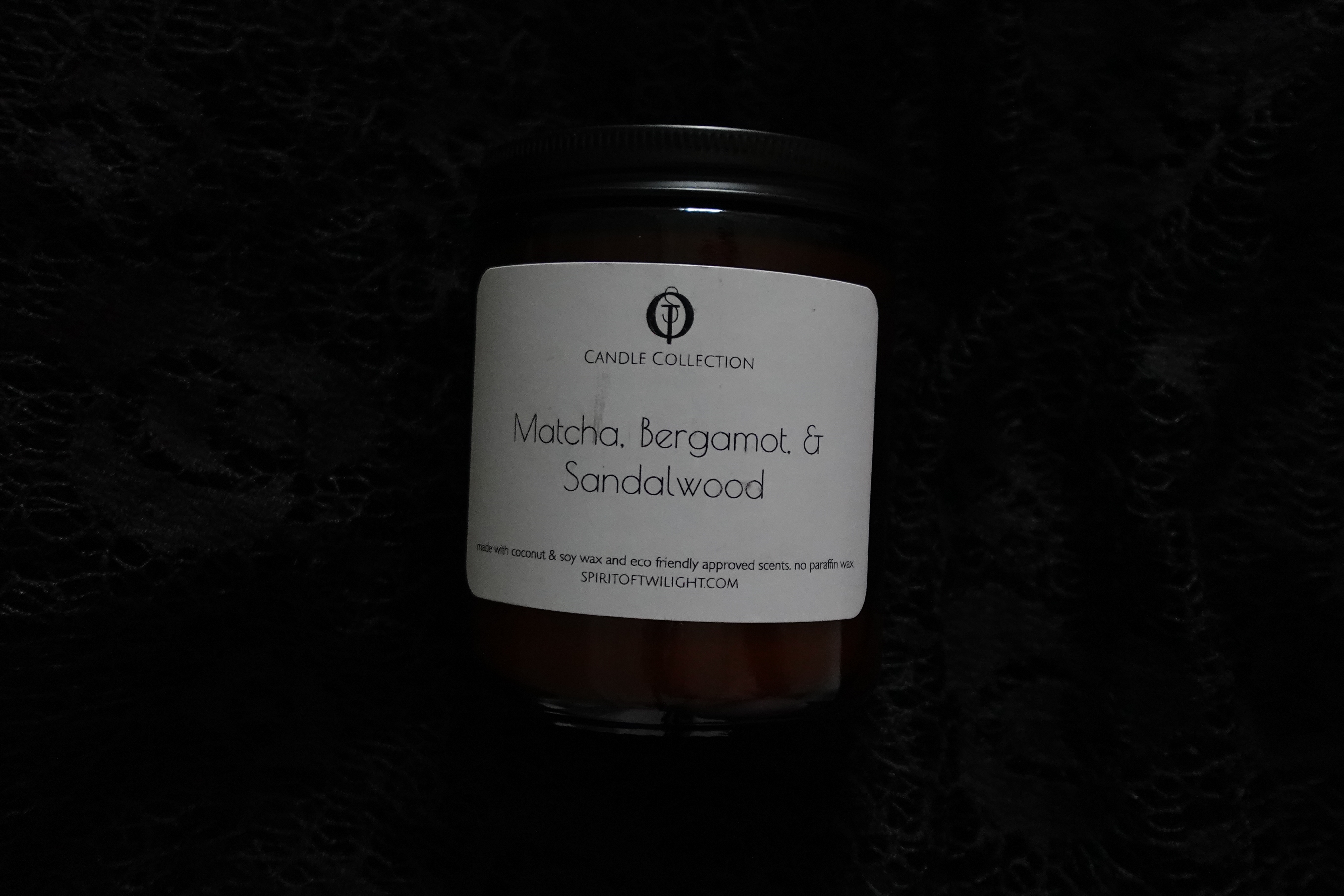 Macha, Bergamot, & Sandalwood 8oz Candle