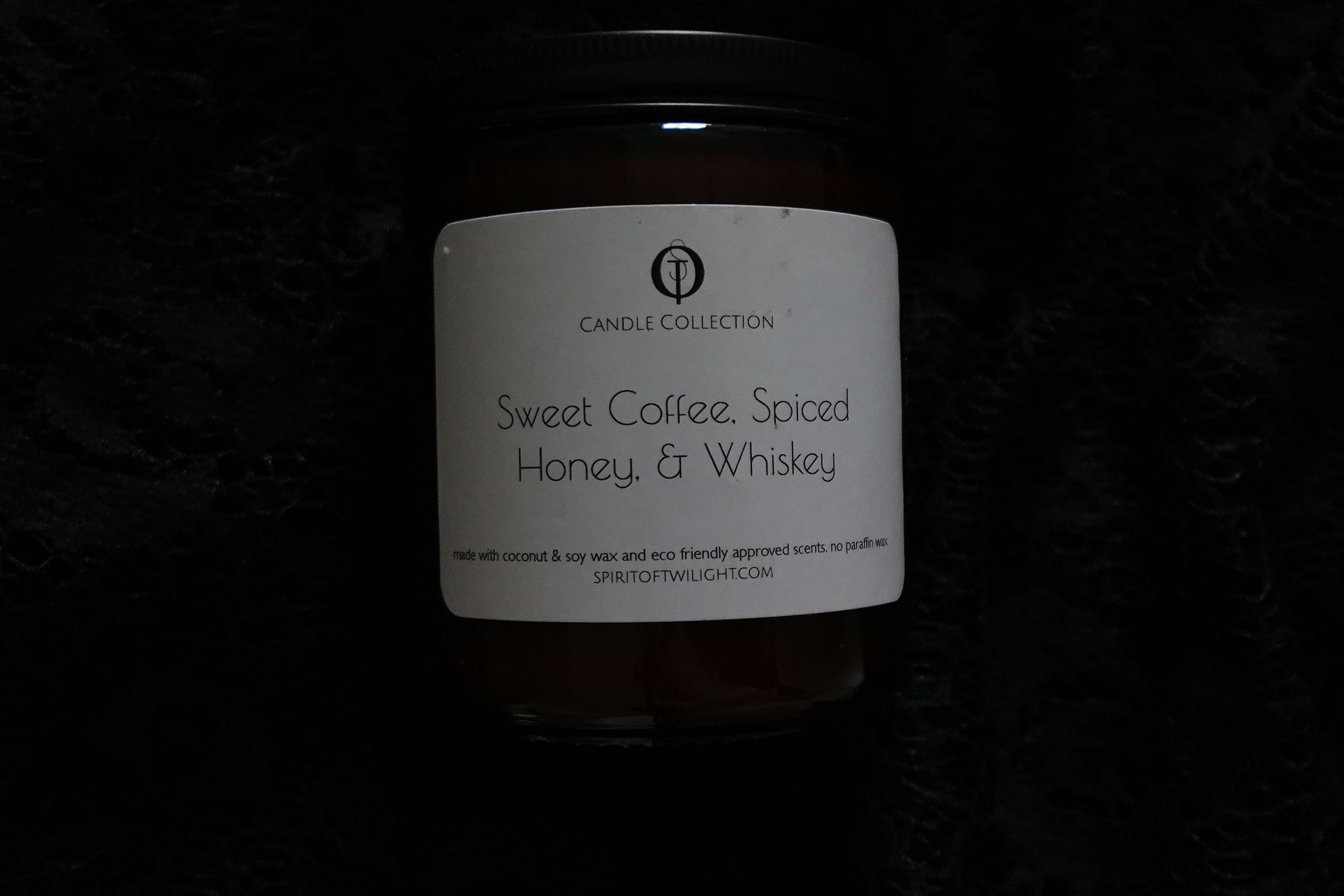Sweet Coffee, Spiced Honey, & Whiskey 8oz Candle