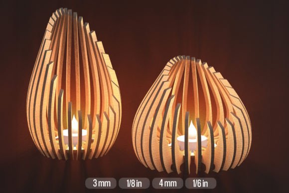 Modern Wooden Sculpture Lamp