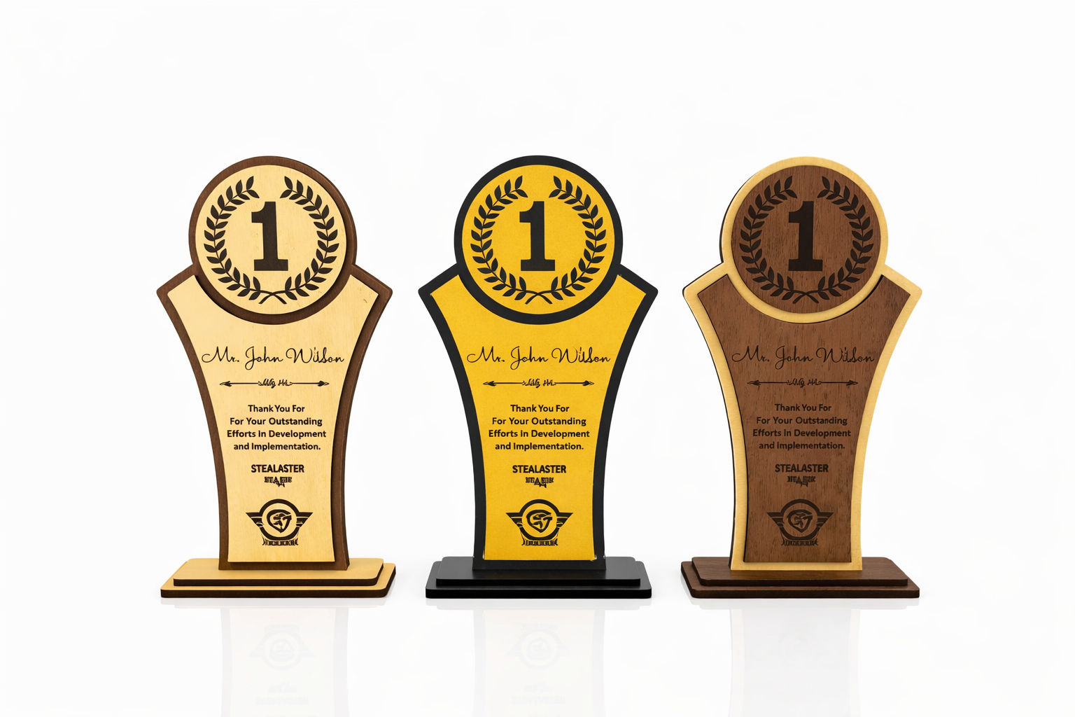 Gold Number One Trophy