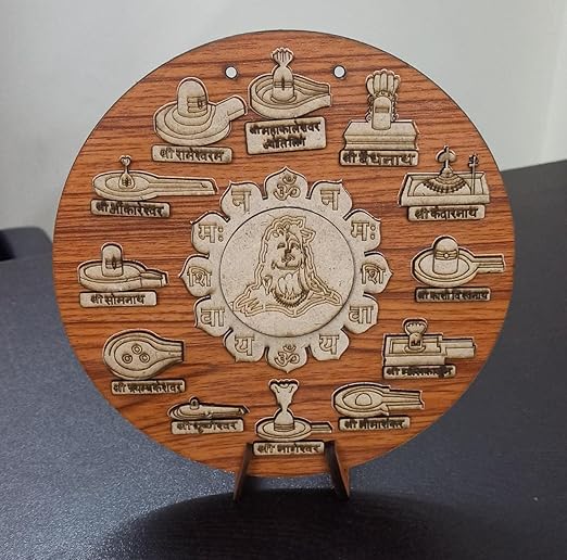 Wooden Shiva Lingam Art Decor