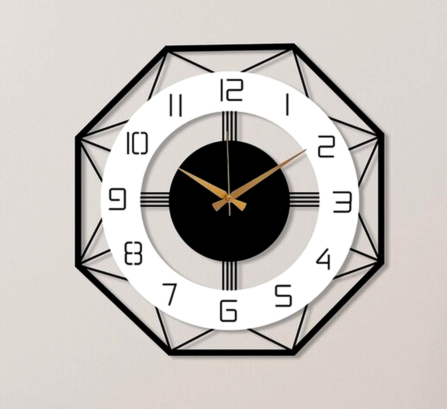 Geometric Wall Clock