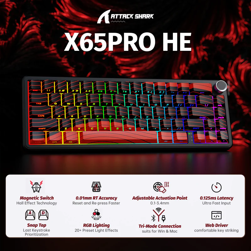 ATTACK SHARK X65PRO HE