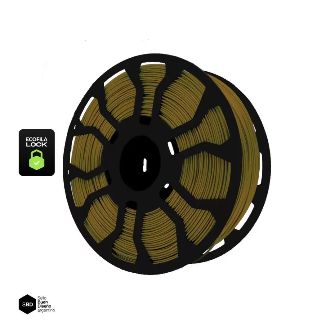 Filamento PLA Ecofila Look Dorado