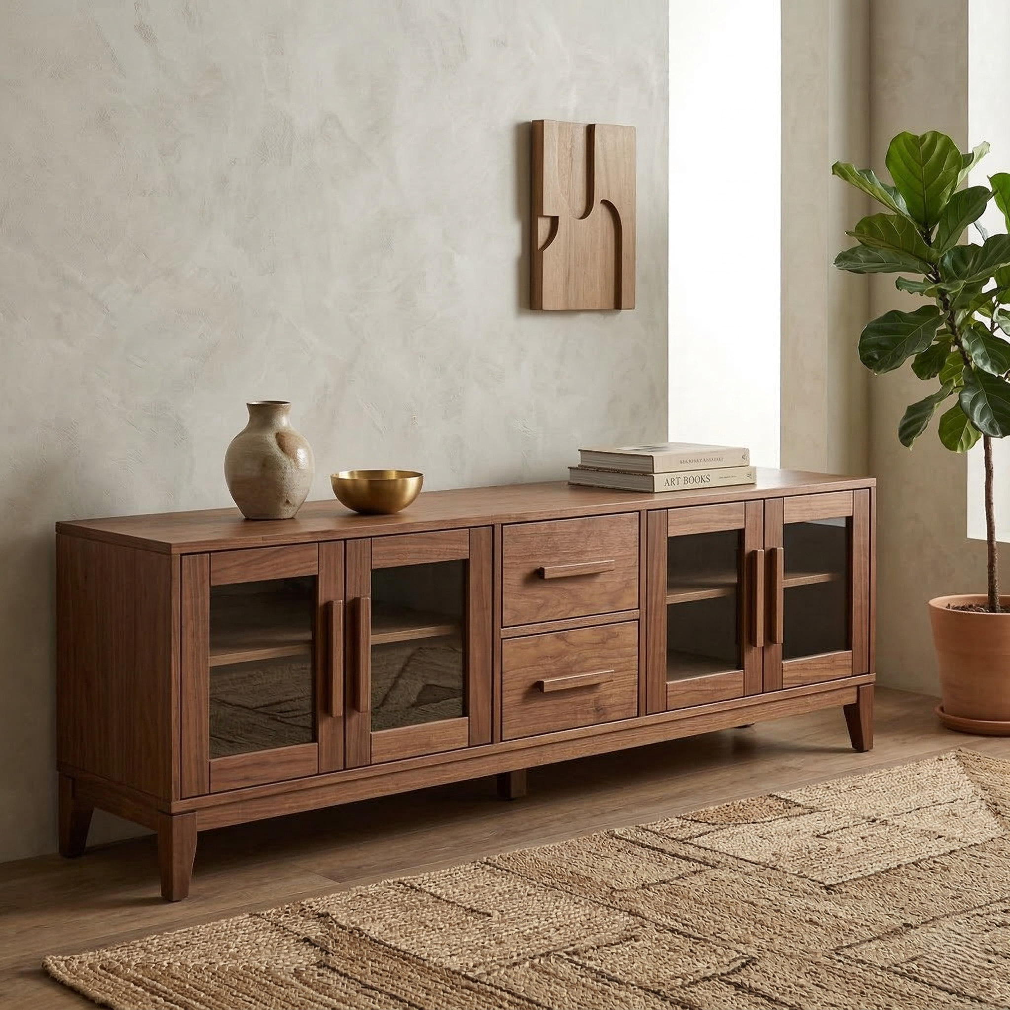 Çekmeceli Konik TV Sehpası