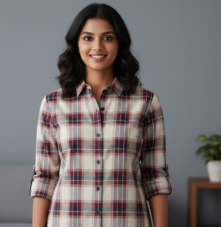 Red Check Digital Pattern