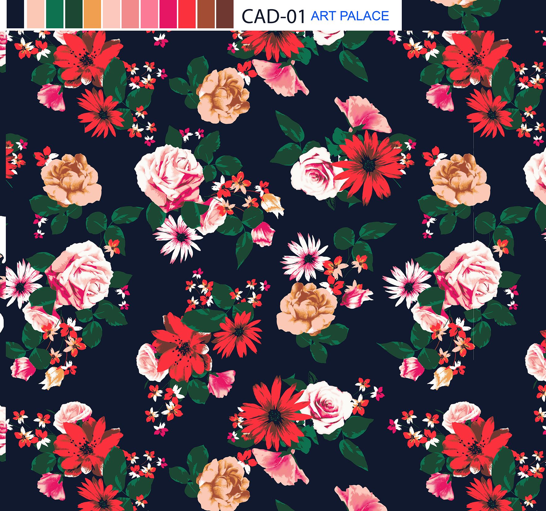 Floral Pattern Digital Print