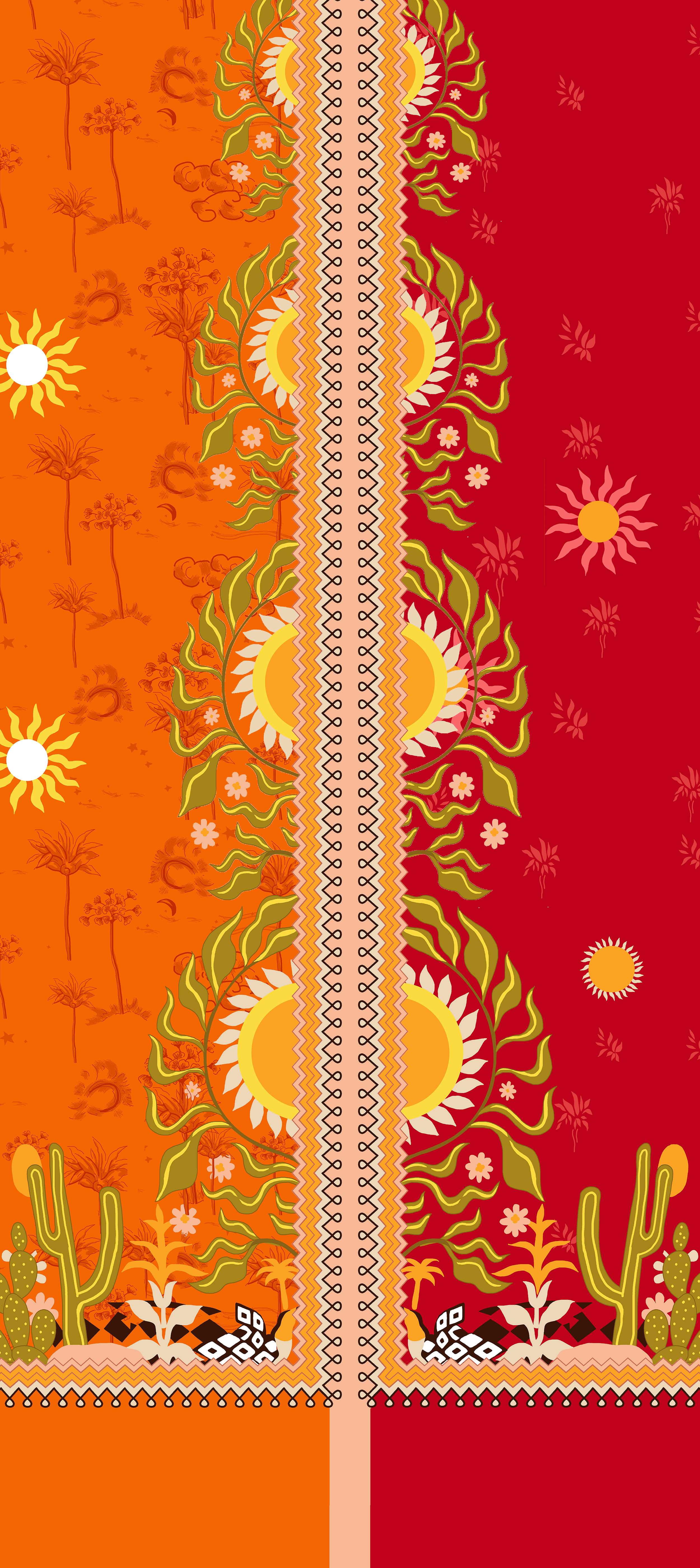 Suit Sunburst  Pattern