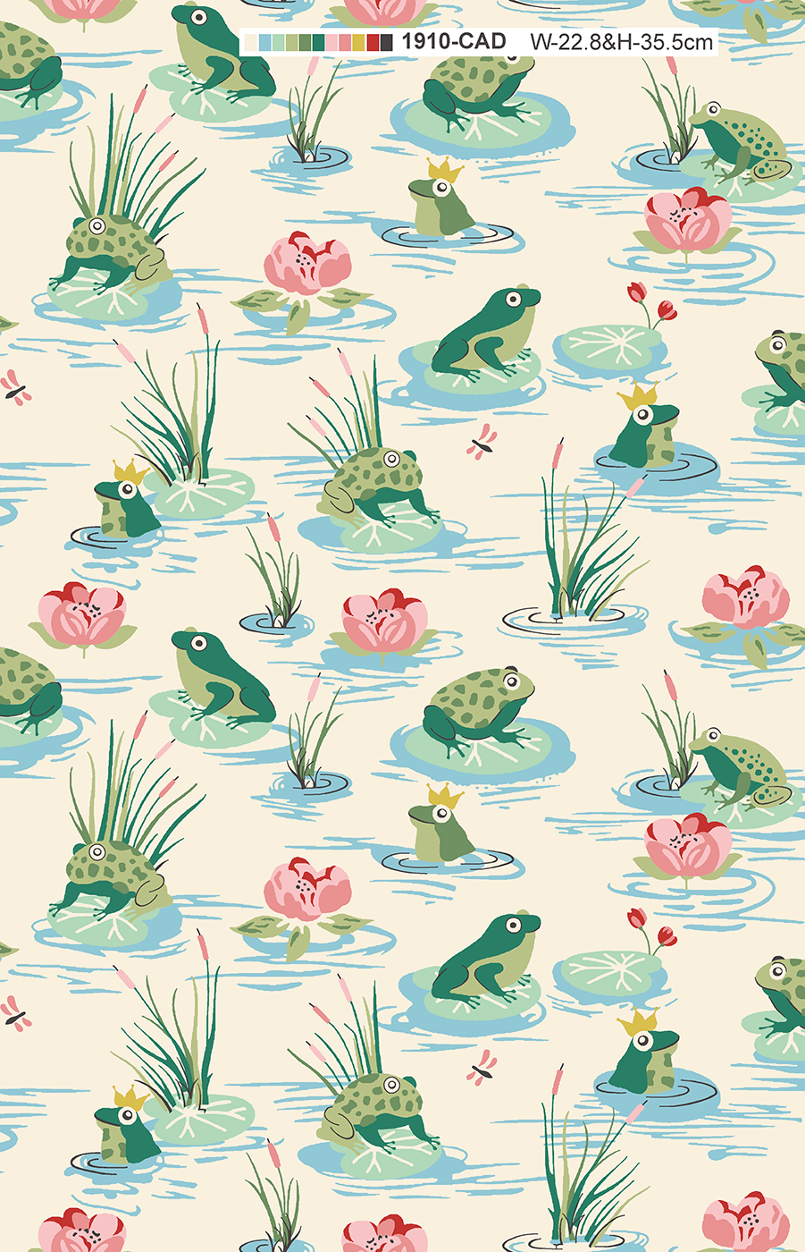 Frog Pond Digital Pattern