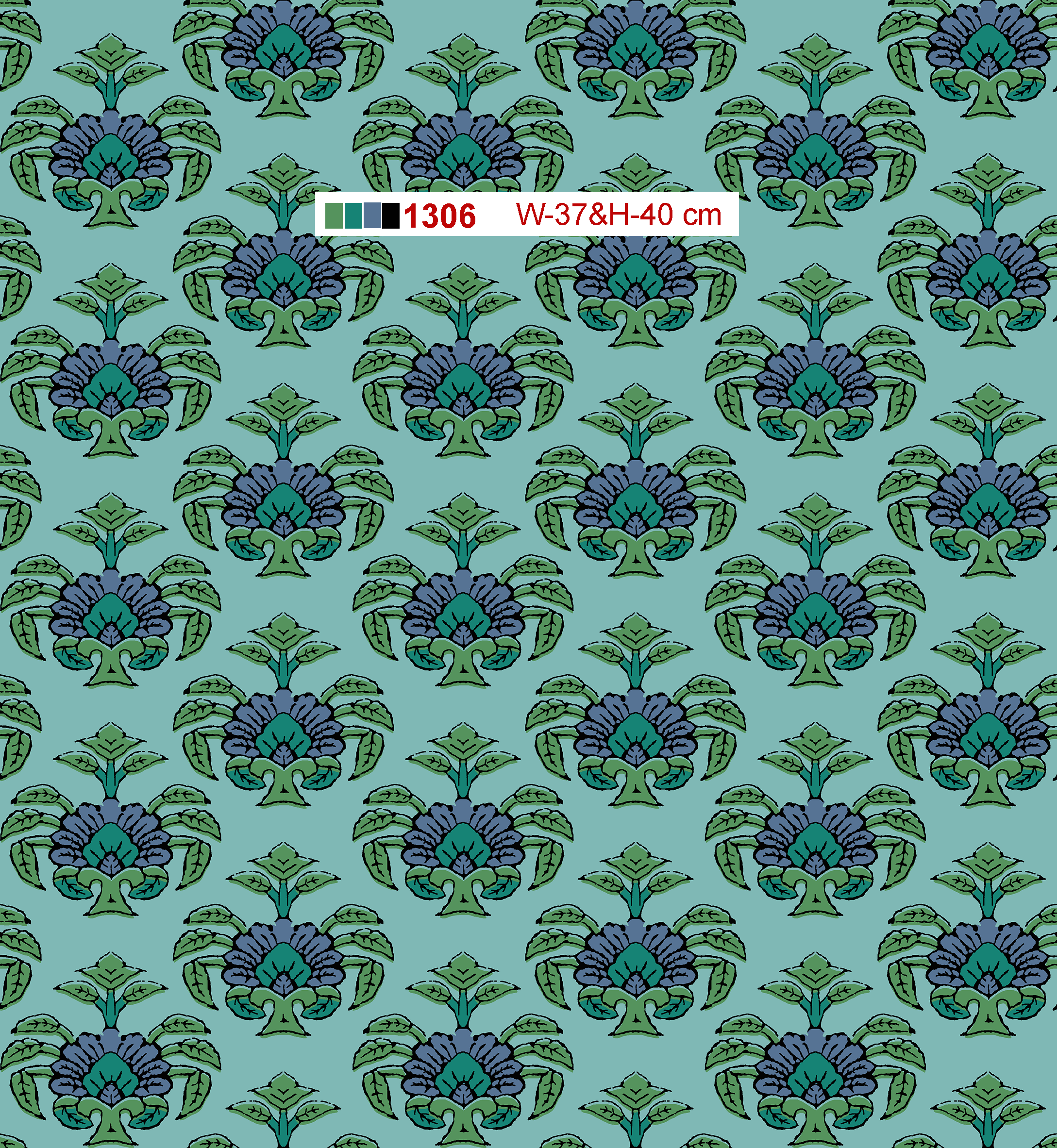 Ornate Floral Boota Pattern