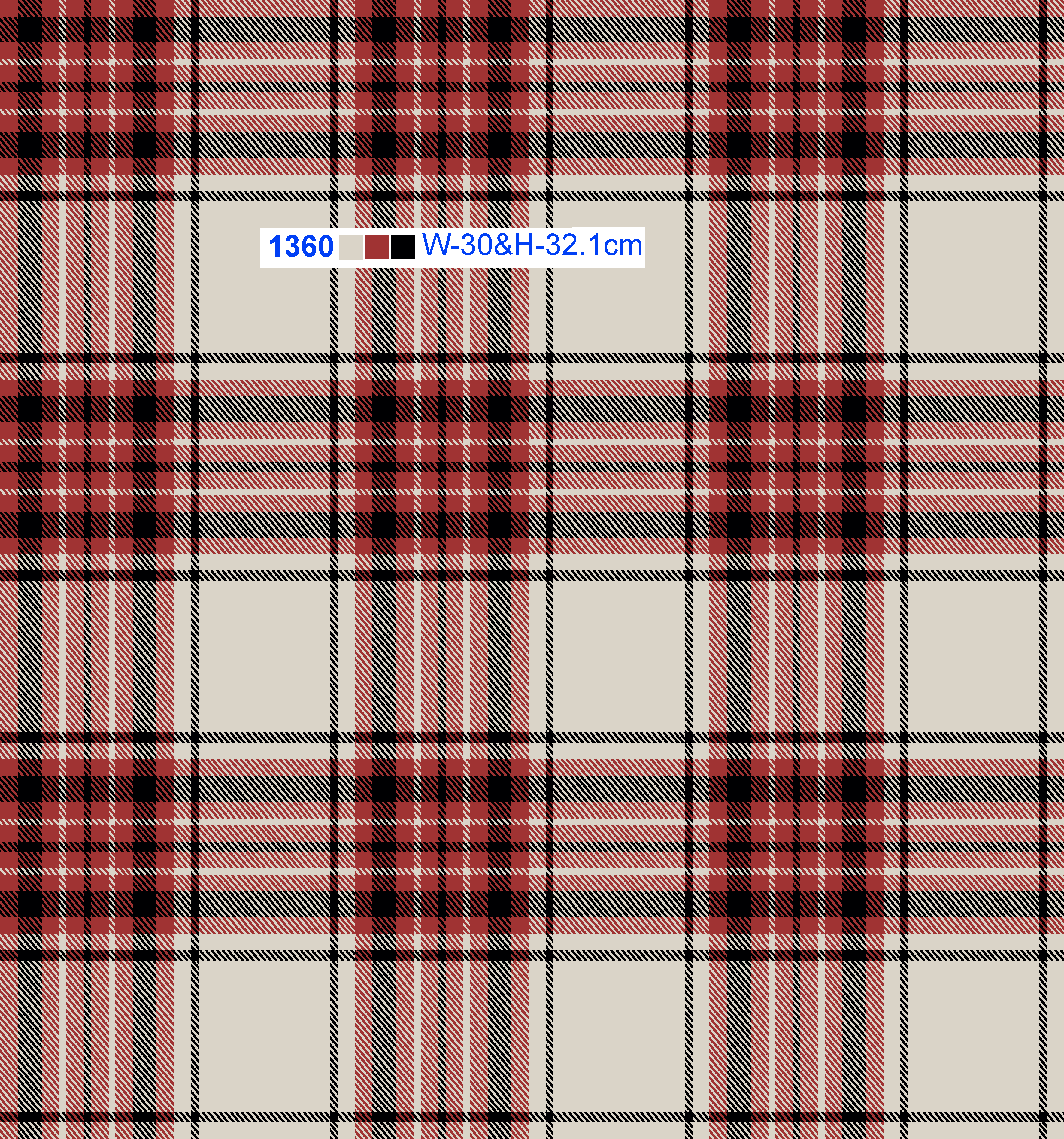 Red & Black Check Pattern